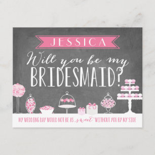 Zal je mijn Bridesmaid zijn? Bridesmaid Kaart