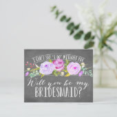 Zal je mijn Bridesmaid zijn? | Bridesmaid Kaart (Staand voorkant)