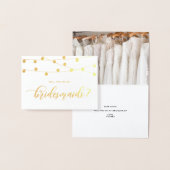 Zal je mijn Bridesmaid zijn die string lampjes II Folie Kaarten (Display)