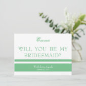 Zal je mijn Bridesmaid zijn? Kaart (Staand voorkant)