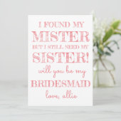 Zal je mijn Bridesmaid zijn? | Kaart (Staand voorkant)