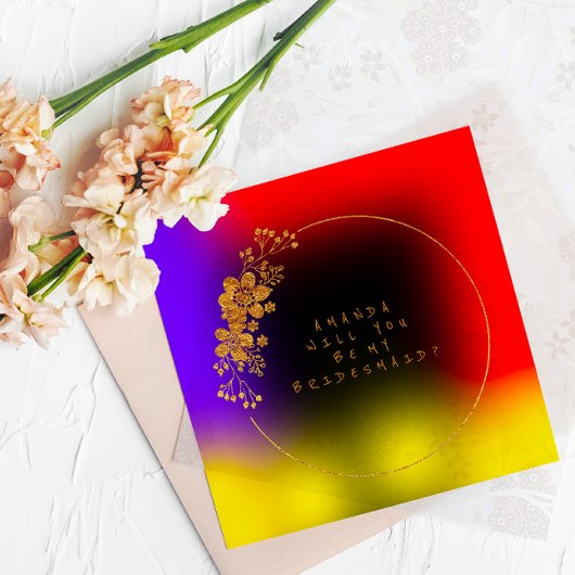 Zal je mijn Bridesmaid zijn? Kaart