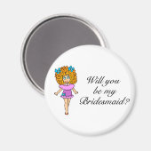 Zal je mijn Bridesmaid zijn? Magneet (Voorkant / Achterkant)