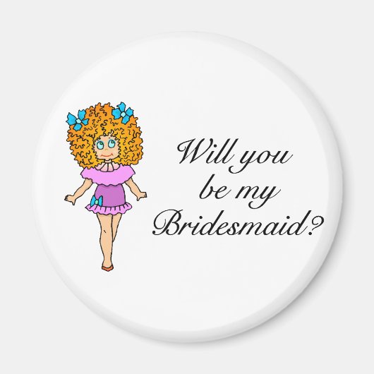 Zal je mijn Bridesmaid zijn? Magneet (Voorkant)