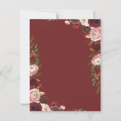 Zal je mijn Bridesmaid zijn? | Rustic Burgundy Blu Kaart (Achterkant)