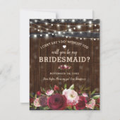 Zal je mijn Bridesmaid zijn? | Rustige landloop Kaart (Voorkant)