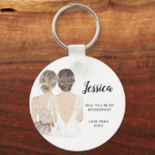 Zal je mijn bridesmaïde keyring zijn? sleutelhanger (Voorkant)