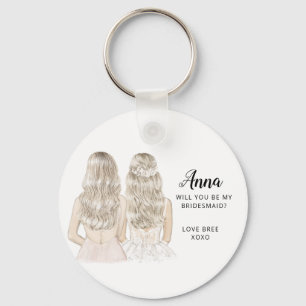 Zal je mijn bridesmaïde keyring zijn? sleutelhanger