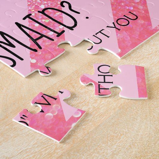 Zal je mijn Bridesmaïde puzzel zijn - je ring (Zijkant)