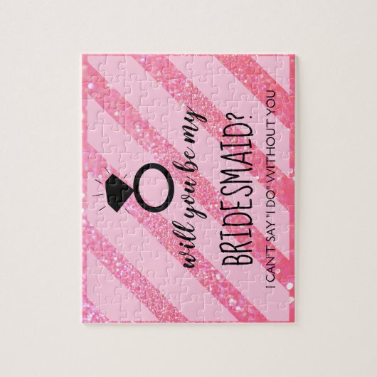 Zal je mijn Bridesmaïde puzzel zijn - je ring (Verticaal)