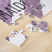 Zal je mijn Bridesmaïde puzzel zijn - je ringpur (Zijkant)