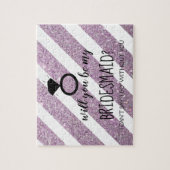 Zal je mijn Bridesmaïde puzzel zijn - je ringpur Legpuzzel (Verticaal)