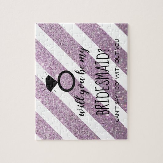 Zal je mijn Bridesmaïde puzzel zijn - je ringpur Legpuzzel (Verticaal)