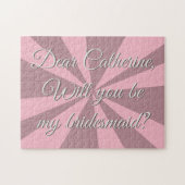 Zal je mijn bridesmaïde uitdaging zijn? legpuzzel (Horizontaal)