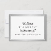 Zal je mijn briefkaart zijn? Silver Classic Fab (Voorkant)