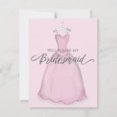 Zal je mijn bruidbruiddessin zijn? kaart (Voorkant)