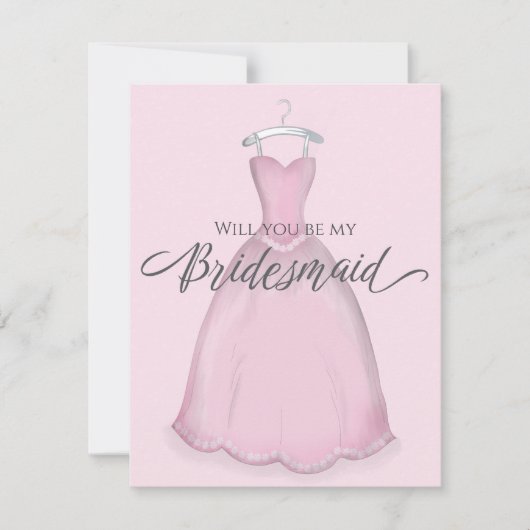 Zal je mijn bruidbruiddessin zijn? kaart (Voorkant)