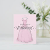 Zal je mijn bruidbruiddessin zijn? kaart (Staand voorkant)