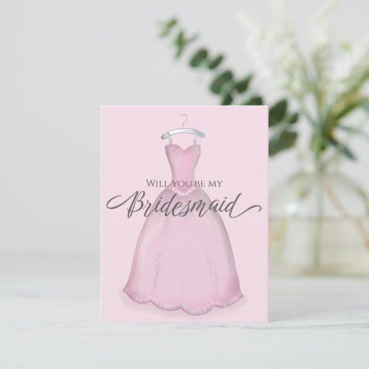 Zal je mijn bruidbruiddessin zijn? kaart (Staand voorkant)