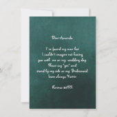 Zal je mijn bruidbruine goudglitter Cali Green zij Kaart (Achterkant)