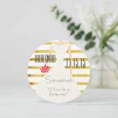 Zal je mijn bruidbruine goudolie zijn? kaart (Staand voorkant)