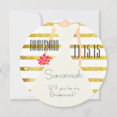 Zal je mijn bruidbruine goudolie zijn? kaart (Voorkant)