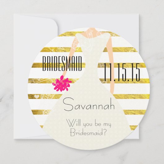 Zal je mijn bruidbruine goudolie zijn? kaart (Voorkant)