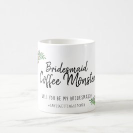 Zal je mijn bruidmaid Bridal Party Gift Floral zij Koffiemok