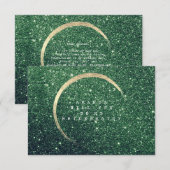 Zal je mijn bruidmaid Cali Green Gold Glitter zijn Kaart (Voorkant / Achterkant)