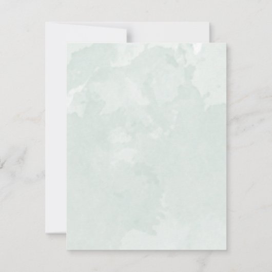 Zal je mijn bruidmaid Elegant groene waterverf zij (Achterkant)