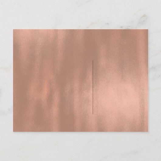 Zal je mijn bruidmaid Roos roze goudappels zijn? Uitnodiging Briefkaart (Achterkant)