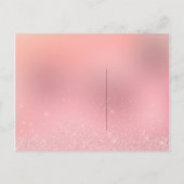 Zal je mijn bruidmaid Roos roze goudpark zijn? Uitnodiging Briefkaart (Achterkant)