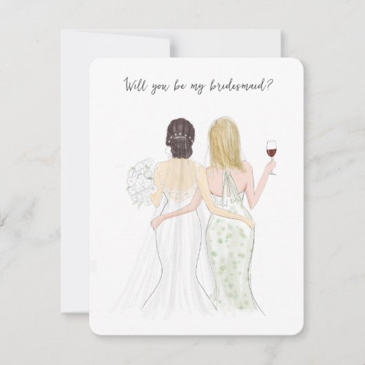 Zal je mijn bruidmaid zijn? (Voorkant)