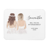 Zal je mijn bruidmaïde magneet zijn? (Horizontaal)