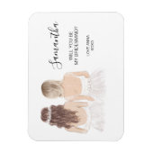 Zal je mijn bruidmaïde magneet zijn? (Verticaal)