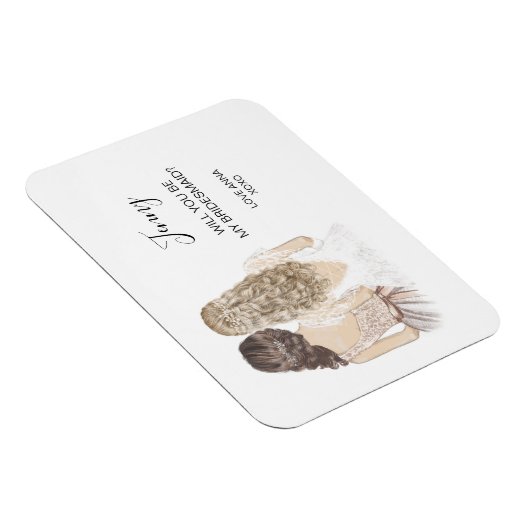 Zal je mijn bruidmaïde magneet zijn? (Rechterzijde)