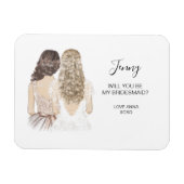 Zal je mijn bruidmaïde magneet zijn? (Horizontaal)