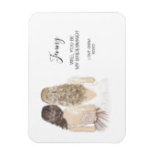 Zal je mijn bruidmaïde magneet zijn? (Verticaal)