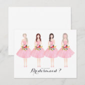 Zal je mijn bruidmaidskaart zijn? kaart (Voorkant / Achterkant)