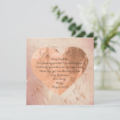 Zal je mijn bruidroze roze rozenborstelhars zijn? kaart (Staand voorkant)