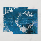 Zal je mijn bruidsblauw Glass Grey Wreater zijn? Kaart (Voorkant / Achterkant)