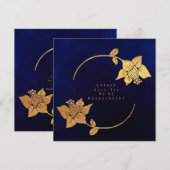 Zal je mijn bruidsblauw-marinevlek zijn? kaart (Voorkant / Achterkant)