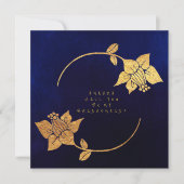 Zal je mijn bruidsblauw-marinevlek zijn? kaart (Voorkant)