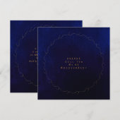 Zal je mijn bruidsblauw-marinevlek zijn? kaart (Voorkant / Achterkant)