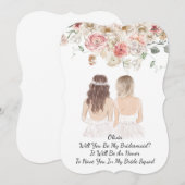 ZAL JE MIJN BRUIDSJUFFER VOORSTEL ZIJN KAART (Voorkant / Achterkant)