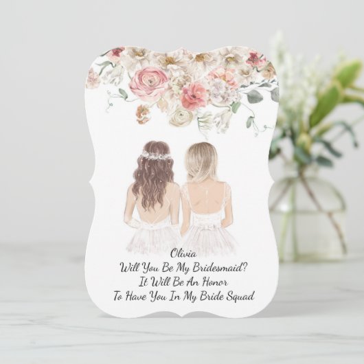 ZAL JE MIJN BRUIDSJUFFER VOORSTEL ZIJN KAART (Staand voorkant)