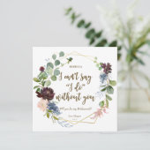 Zal je mijn bruidskaart zijn, boho floral? kaart (Staand voorkant)