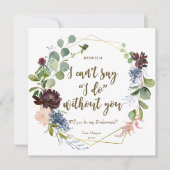 Zal je mijn bruidskaart zijn, boho floral? kaart (Voorkant)