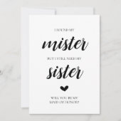 Zal je mijn bruidskaart zijn? kaart (Voorkant)