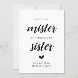 Zal je mijn bruidskaart zijn? kaart